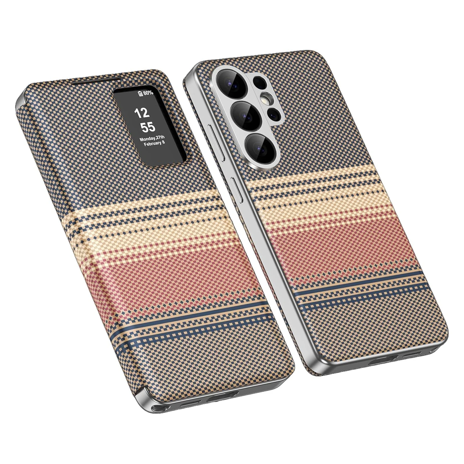 Phone Case for Samsung Galaxy S26 S26+ S26 Ultra Flip Cover Hollow View Window Card Slot Folio Full Protection Business Shell