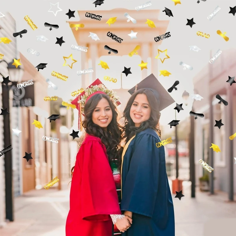 

Biodegradable Graduation Confetti Glittering Table Decorations Friendly to Environment Celebration Supplies