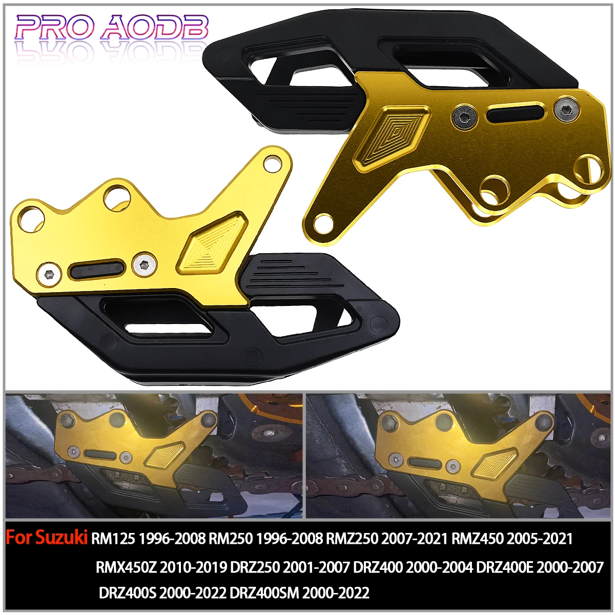 

For Suzuki RM125 RM250 RMZ250 RMZ450 RMX450Z DRZ250 DRZ400 DRZ400E DRZ400S DRZSM Motorcycle CNC Chain Guide Guard