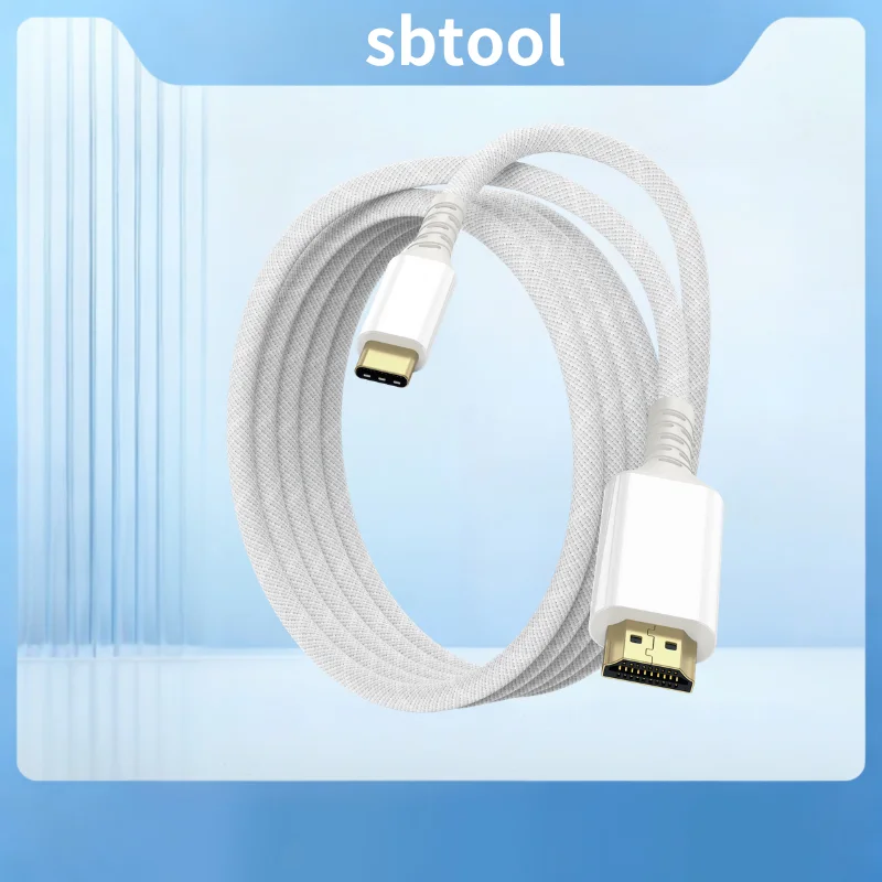 Type C to HDMI Adapter Cable 4K 30Hz HD Video Extender for Smartphone Notebook Display