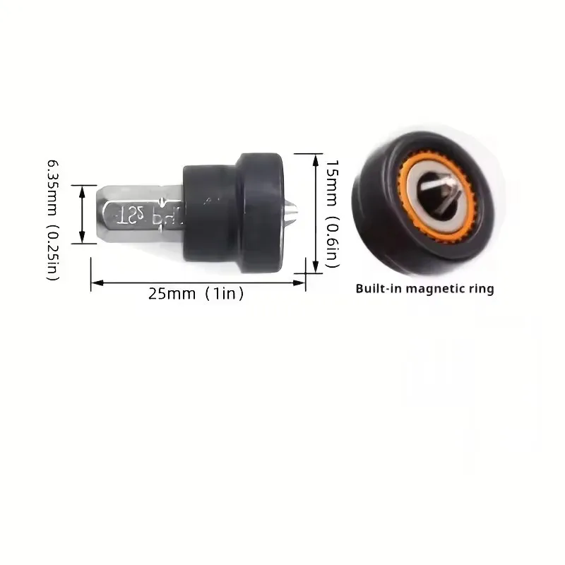 10PCS Magnetic Screwdriver Bit Set - Phillips & Drywall Bits w/Strong Magnet, Hand/Electric Drill Compatible for Wood & Drywall