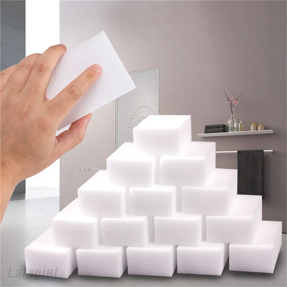 50/100PC Nano Sponge Magic Eraser Melamine Sponge Cleaner Cleaning Stain Wipe Mat Wash Dishes Sponge Multifunction Kitchen Tools