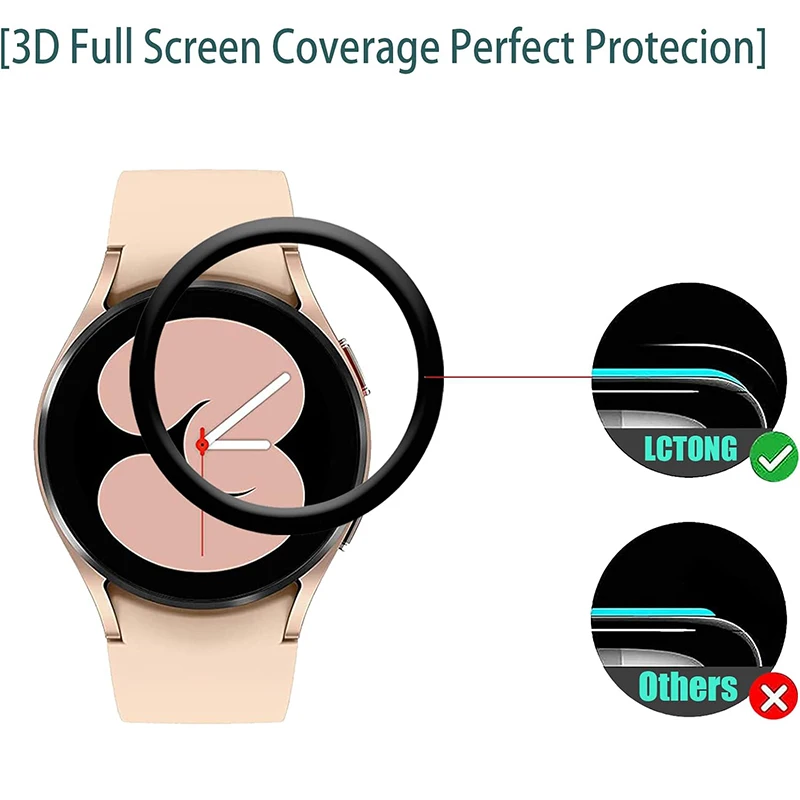 Screen Protector Film For Samsung Galaxy Watch 7 6 5 4 40mm 44mm Full Coverage 3D Curved Cover Galaxy 7 Accessories Not Glass