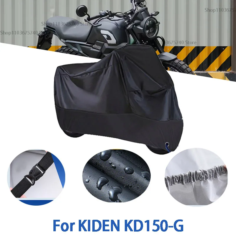 

Motorcycle Full Covers For KIDEN KD150-G Car Outdoors Sun Protection Dust No Ear Thickened Oxford Clothcover Accessories