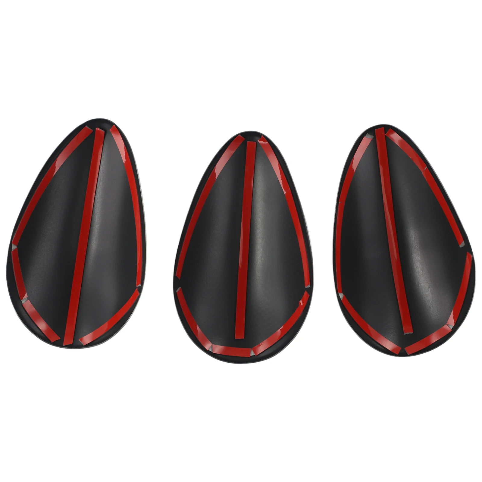 

3pcs 3D Stickers Interior Parts Carbon Fiber Center Control Outlet Flim Fiber Protector Interior Anti-scratch Stickers