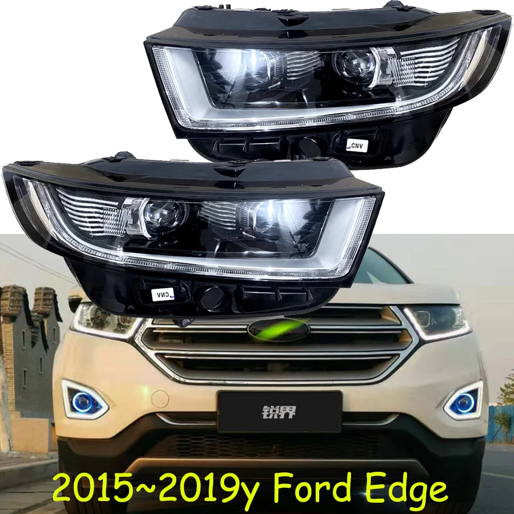 1pcs car bupmer head light for Ford Edge headlight LED 2015~2019y car accessories DRL fog for Edge headlamp