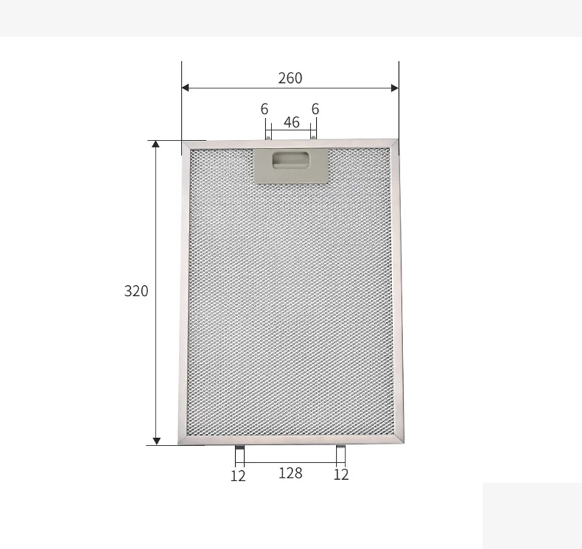 Range Hood Filter Oil Net Aluminum Filter Kitchen Extractor Vent Hood Mesh