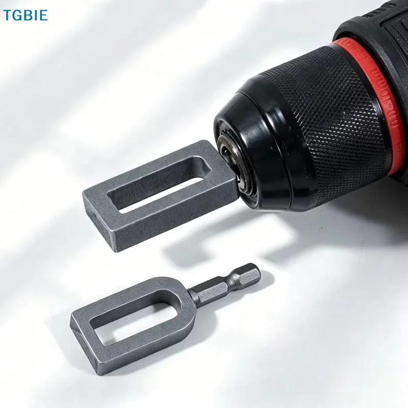 [TL]Durable Steel Electric Drill Wire Twister Tool Time Saving for 9 & 11 Fence Wire Tying Livestock Farm Fence Building