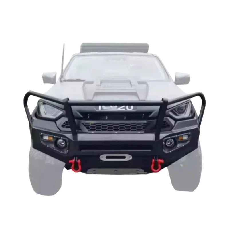 Brand New Front Steel Bumper With Illuminated Anti-Collision Beam Off-Road Body Kit Fog Light Cut-Outs For Isuzu D-Max 2019+