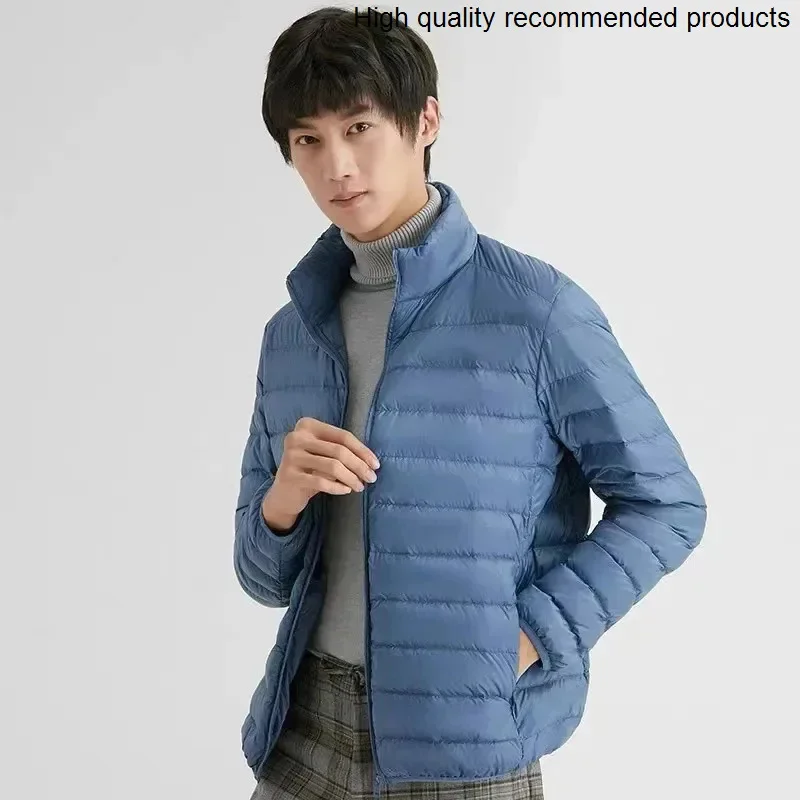 quality New high arrivals Mens lightweight down jacket with stand collar Casual down jacket tops