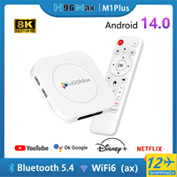 H96 Max M1Plus Android14.0 Tv Box RK3528 Quad Core 4K&8K WiFi6 BT5.4 Streaming Media Support Google Voice Assistan Smart TvBox