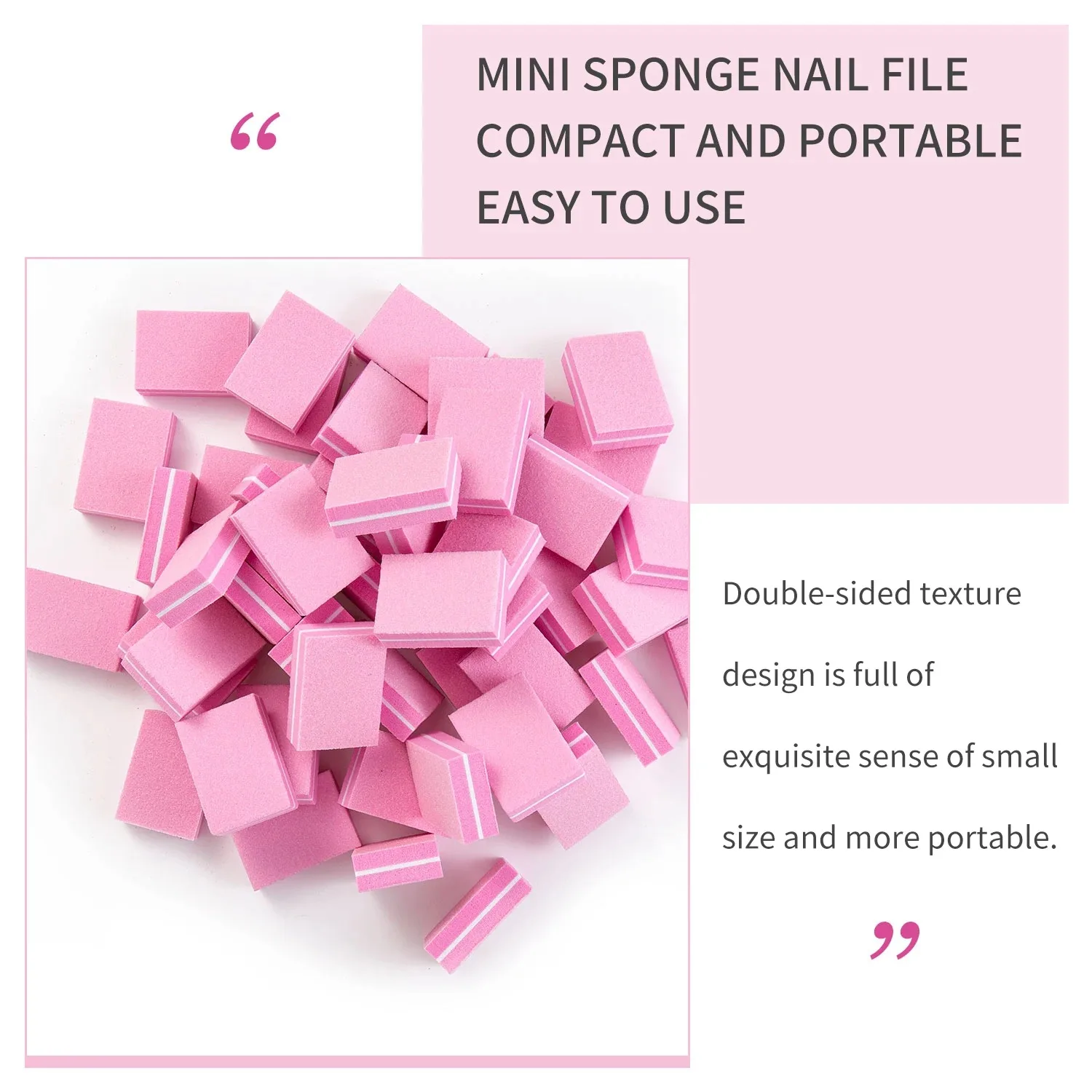 10-100 Stuks Veel Dubbelzijdig Mini Nagelvijl Blokken Kleurrijke Spons Nail Buffer Blok Nagel Polijsten manicure Gereedschap 100/180 Grit