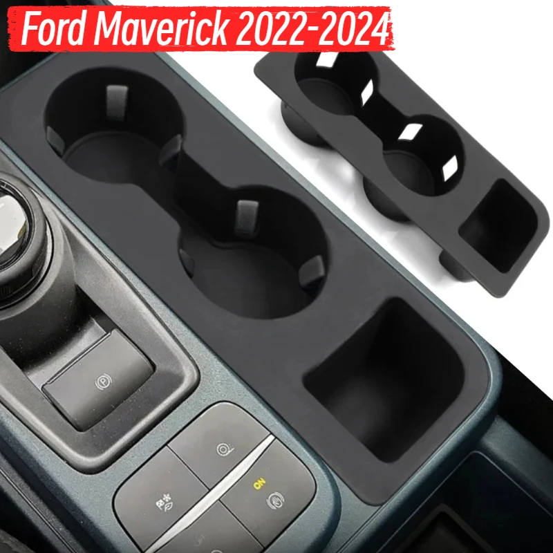 

Силиконовый чехол для чашки с водой на центральной консоли для Ford Maverick 2022-2024, задний держатель для напитков, интерьер автомобиля, Стайлинг