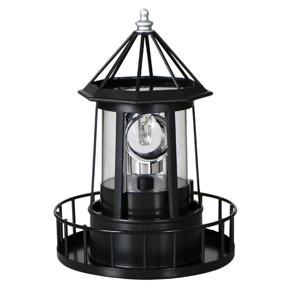 

Lantern Solar Rotating Light Outdoor Lights for House Decorative Lamp Lawn Lighthouse Lanterns