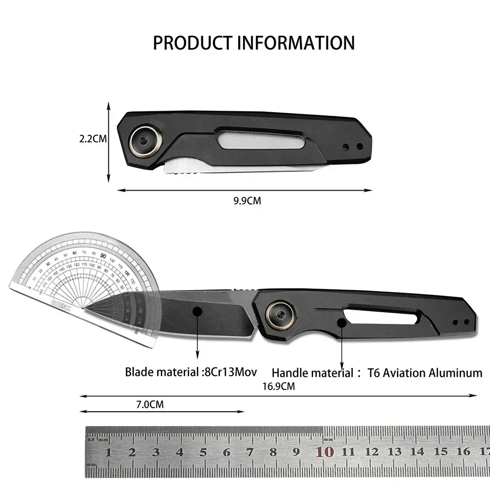 3 Colors KS 7550 Launch 11 Folding Knife 8Cr13Mov T6 Aviation Aluminum Handle Easy To Carry Survival Tool Gift for Men