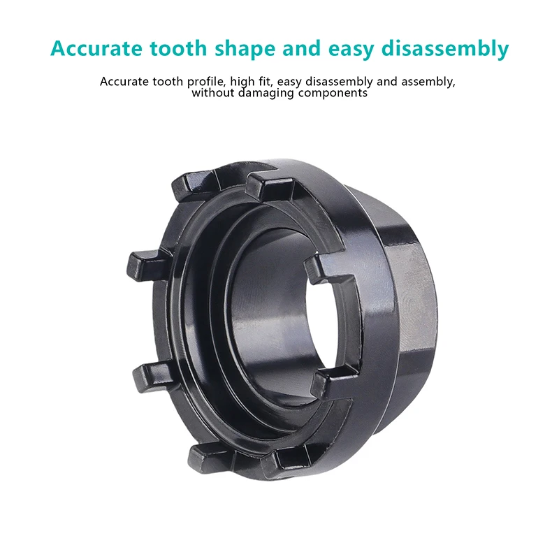 Manicotto per rimozione ghiera per corona da 8 denti, strumento a otto tacchi, movimento centrale lato guida per bicicletta per installare bici elettrica