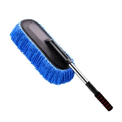 Wow Microfiber Car Duster Mop Exterior Interior Cleaner Retractable Handle Trcuk Motorcycle RV Boats Home