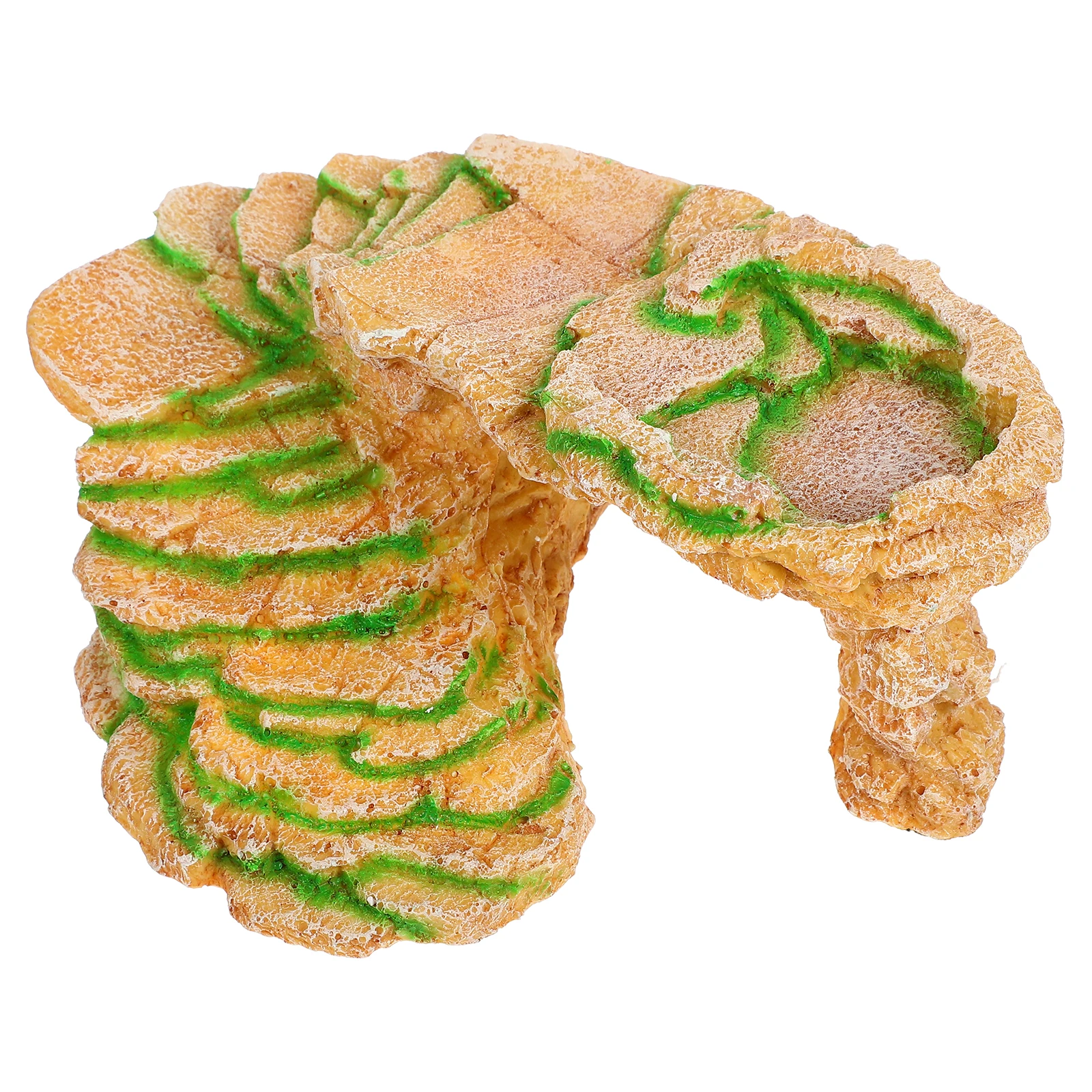 

Reptile Basking Platform Turtle Hiding Place Tortoise Resin Aquarium Decorative Cave Terrarium Ornament Shelter Fish Tank