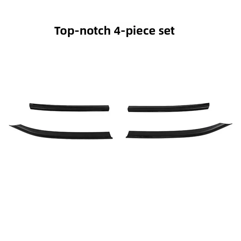 

For Full Black Emblem Front Bumper Strip Tiy 1pcs for Suitable2022 T-Roc L RLINE Black Warrior and Grille Strip