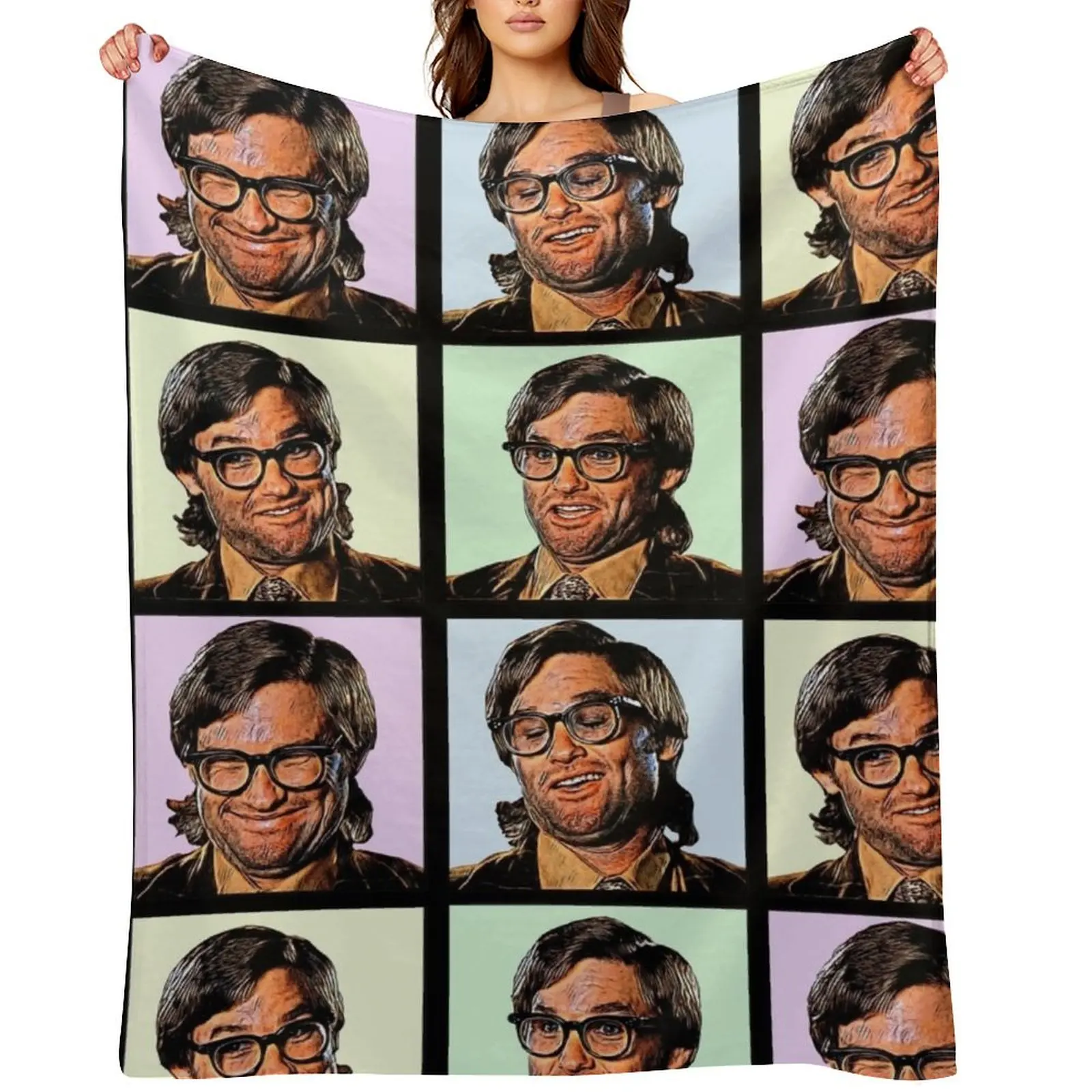 

Colour Swanson Throw Blanket Tourist Moving Flannel Blankets