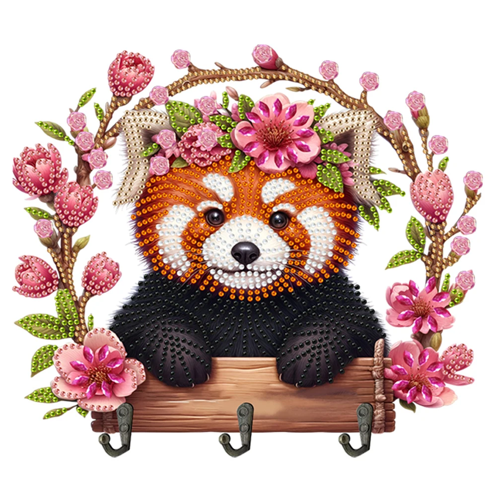 

Animal Theme Wood DIY Diamond Painting Hooks Home Decor Craft Kit Diamond Painting Hanging Hook Diamond Art Painting Hook Kit