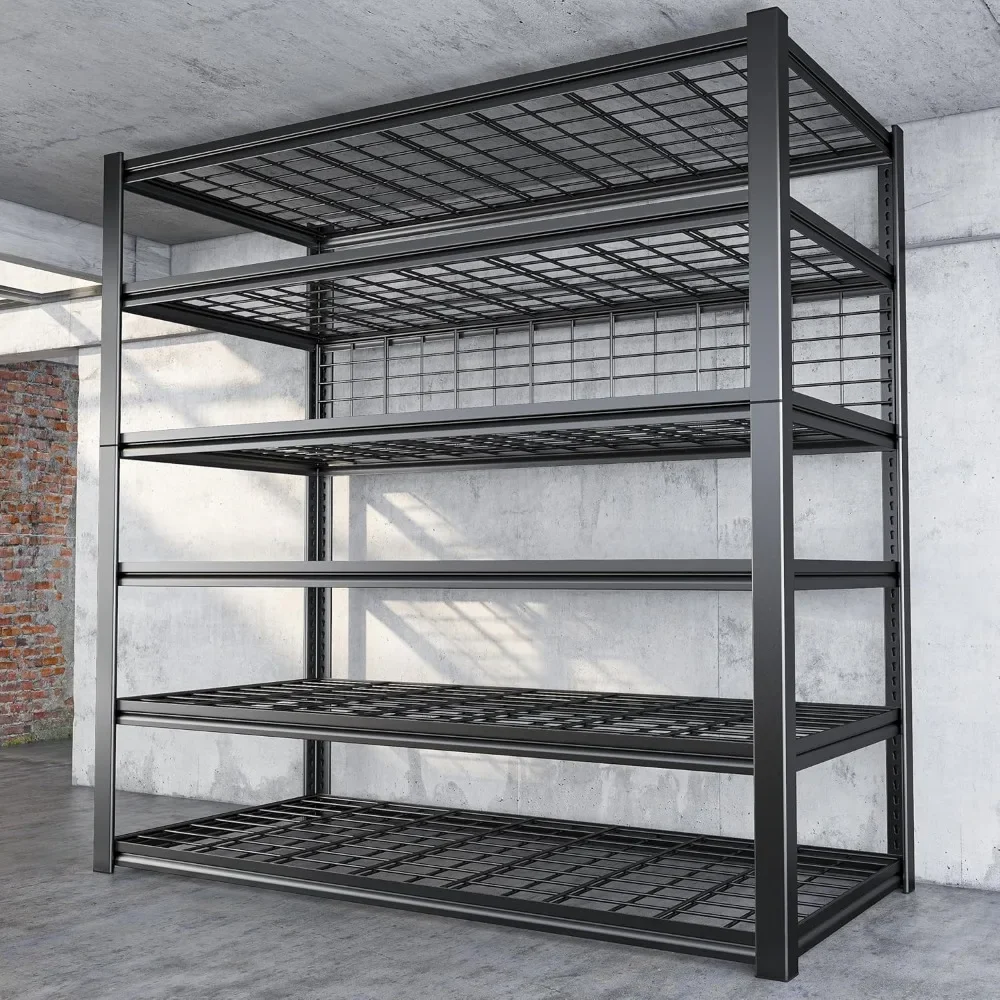 

84" H Garage Shelving, 6-Tier Garage Storage Shelves Heavy Duty Shelving Loads 3500LBS, 48" W Adjustable Garage Shelves