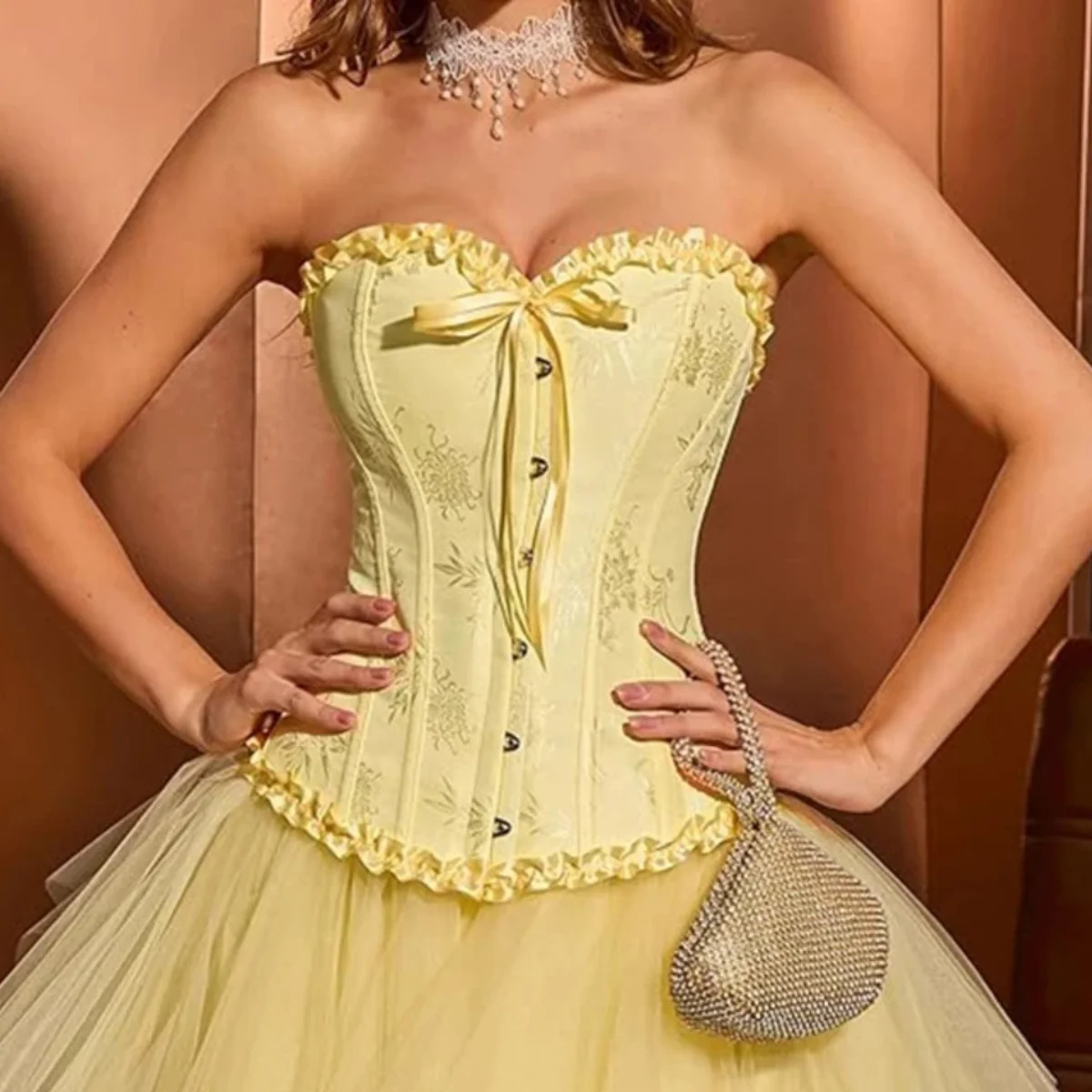 

Vintage Corset For Women Lace Up Waist Trainer Bustiers Overbust Boned Tops Kорсет Slim Corselet Vest Shaper Tank Tops Shapewear