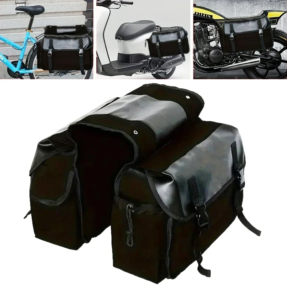 Motorcycle Saddlebag Luggage Bags Waterproof Canvas Stroage Bag For Honda shadow For Suzuki dr 650