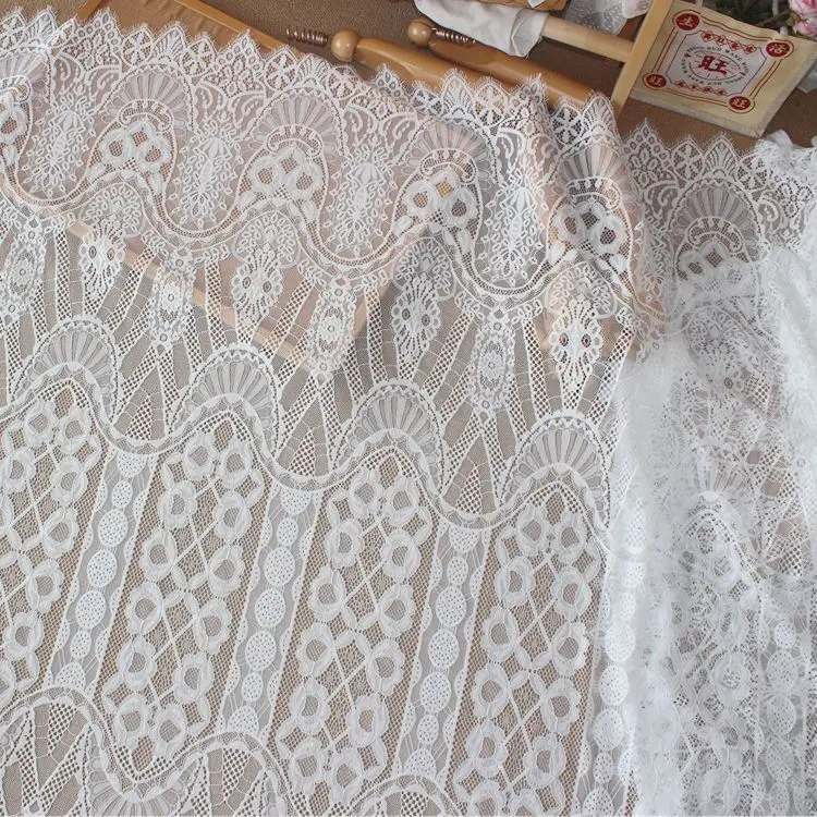 High End Pressed Yarn and Lace Eyelash Accessory Fabric, Suitable for Wedding Dresses, Dresses Background Decoration Accessories