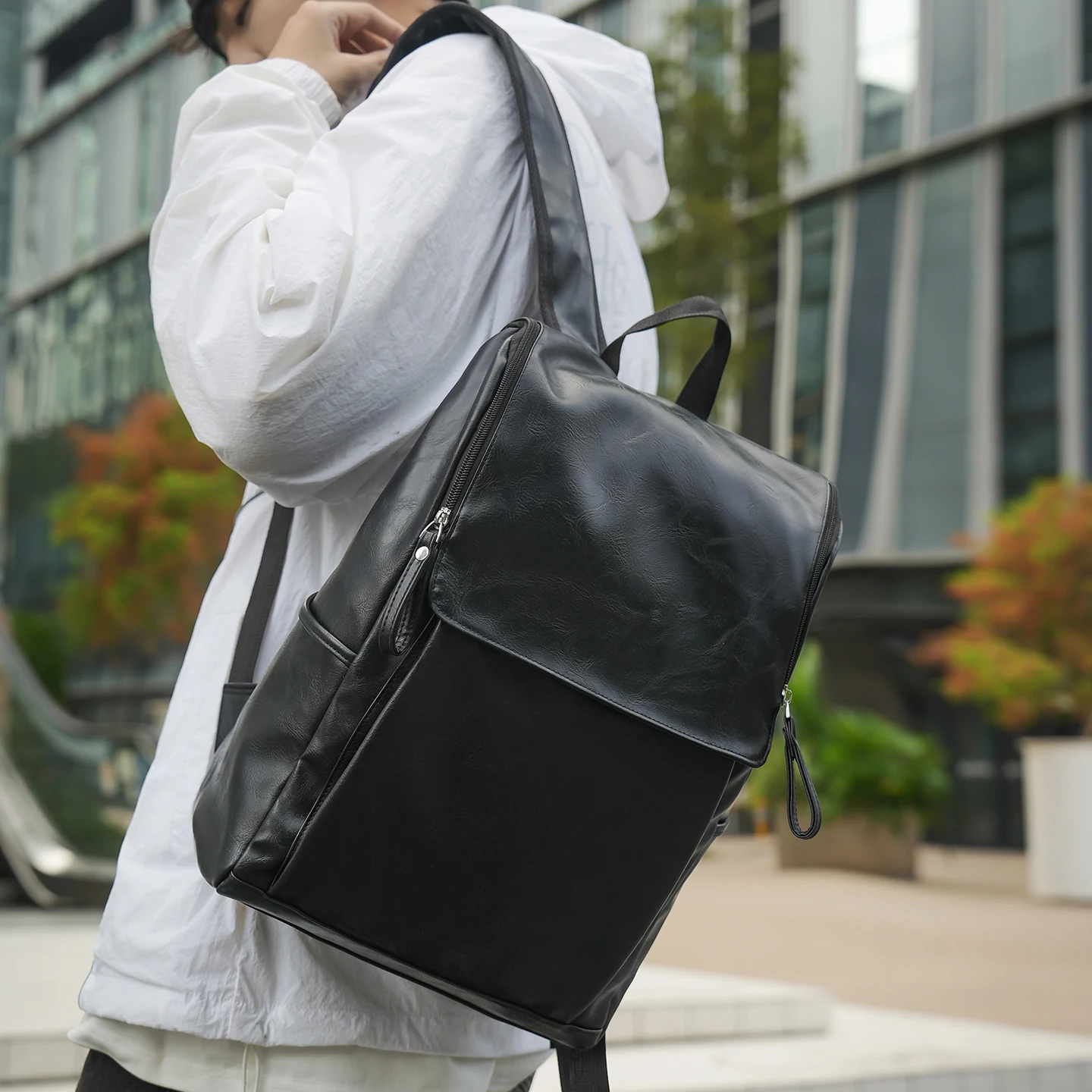 Tiptoegirls Fashion Soft Leather Schoolbag Big Capacity Travel Backpack Individual 13