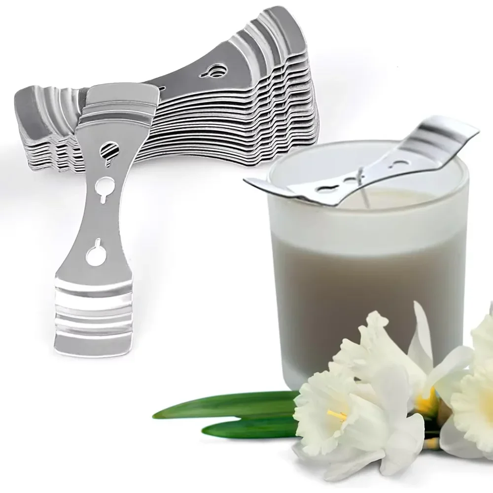 Candle wick holder, candle wick filtering device, candle making supplies