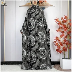 2024 Muslim Sets Lady Abayas Ramadan Prayer Garment Dubai Turkey Middle East Femme Robe Cotton Loose African Abaya Islam Dress