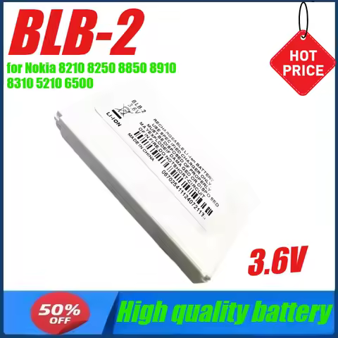 3.6V BLB2 BLB-2 Battery for Nokia 8210 8250 8850 8910 8310 5210 6500 6590 6510 3610 8270 8910i 7650 6590i