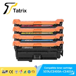 Tatrix Premium CE400A Compatible Laser Color Toner Cartridge CE400A CE401A CE402A CE403A 507A for HP MFP M575dn M551dn Printer