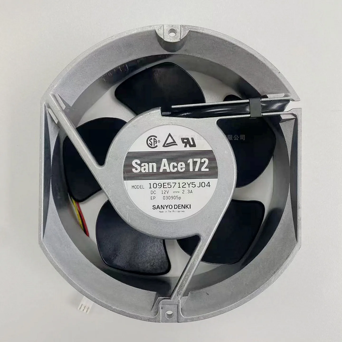 SANYO 109E5712Y5J04 12V 2.3A 17251 Three wire Inverter Fan