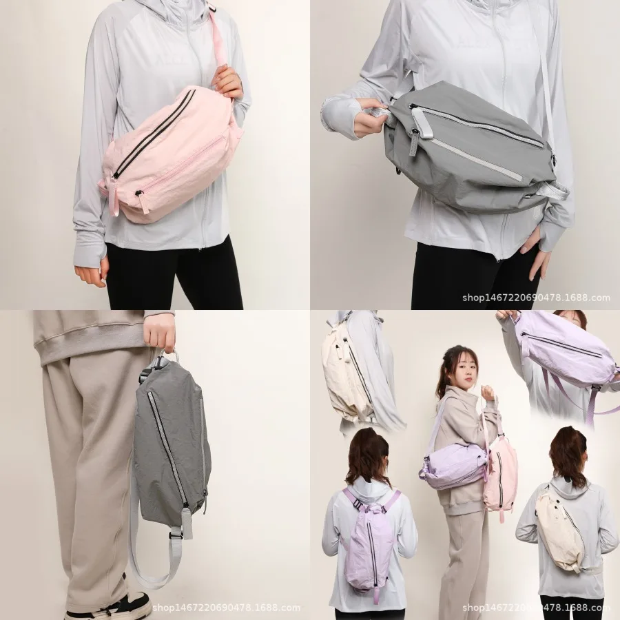 

【New style】Spring new - bag nylon backpack women's large-capacity chest bag sports bag multi-functional cycling bag