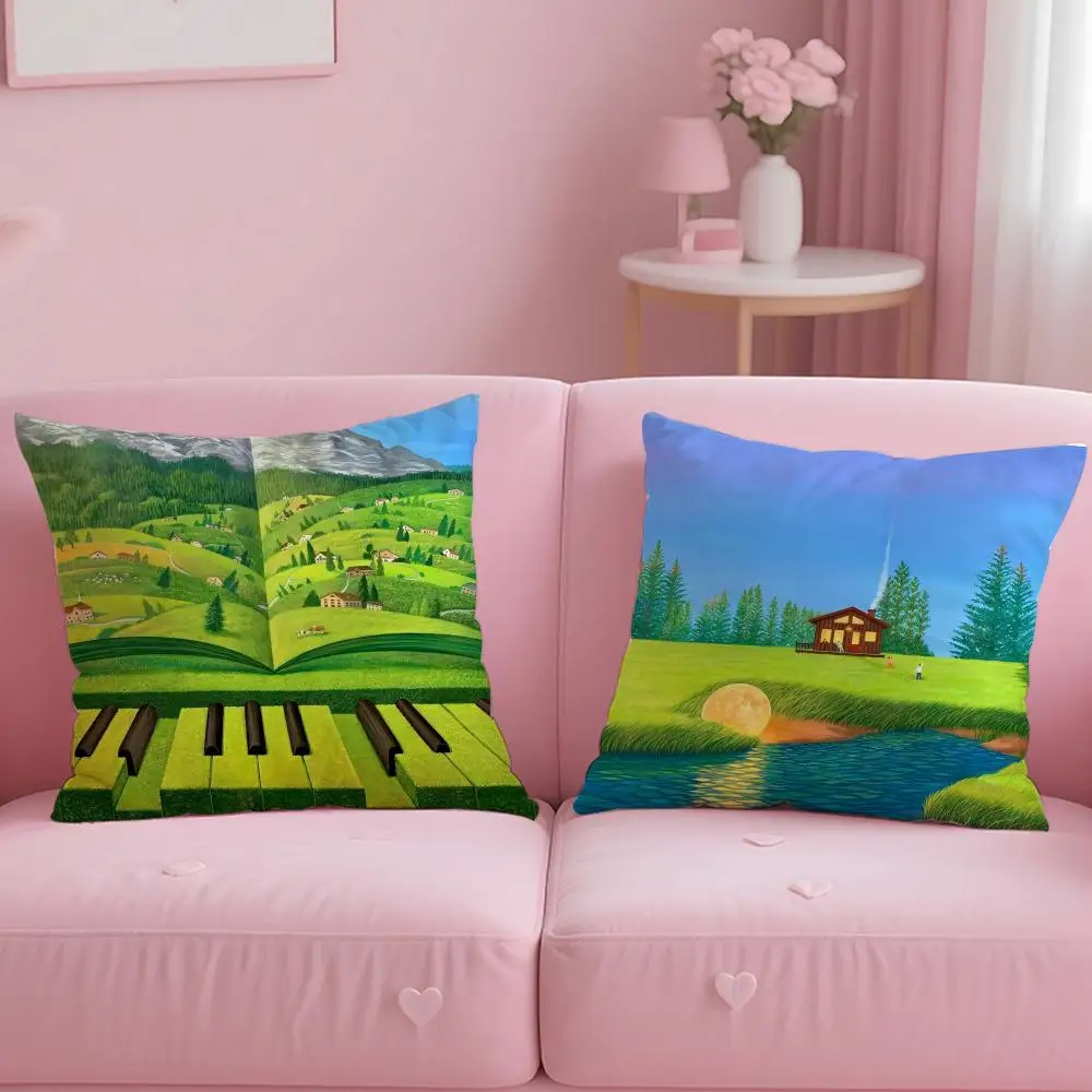 popular fashion brand Mulgil Kim Cushion Cover Soft & Easy-Wash Pillow Case – Versatile for Couch, Bed, Travel and Office