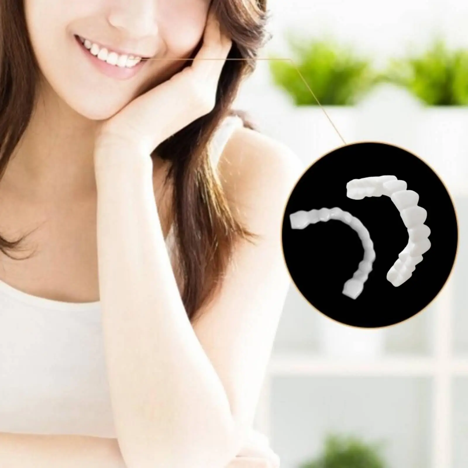 2-3pack Resin Dental Fake Smiling Veneers Upper Braces