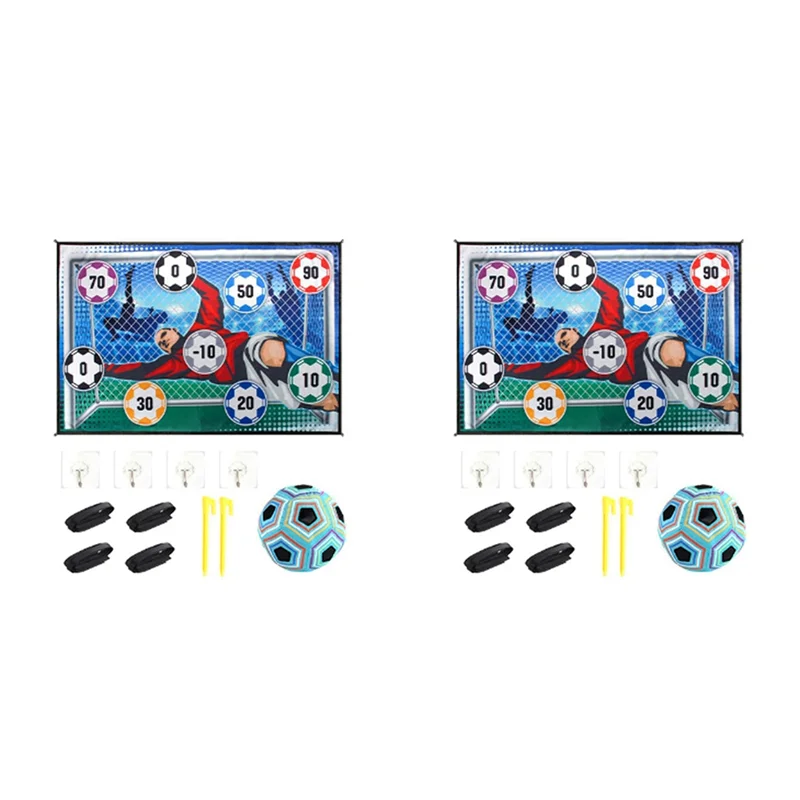B93B-2X Soccer Game Mat Set Outdoor Indoor Soccer Multiplayer Competitive Soccer Games Children Football Training