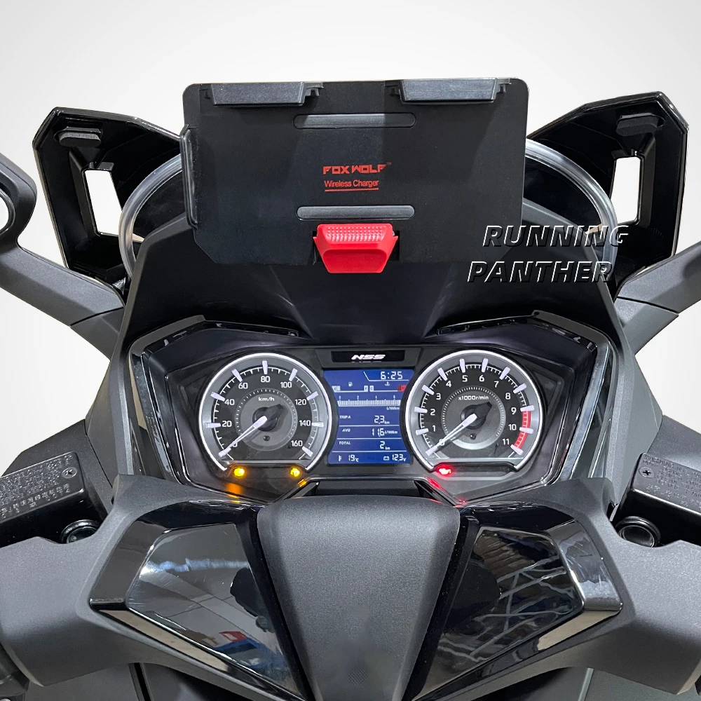 NEW For Honda NSS 350 NSS350 2021 2022 2023 Motorcycle GPS Phone Navigation Bracket USB & Wireless Charger Holder Mount Stand