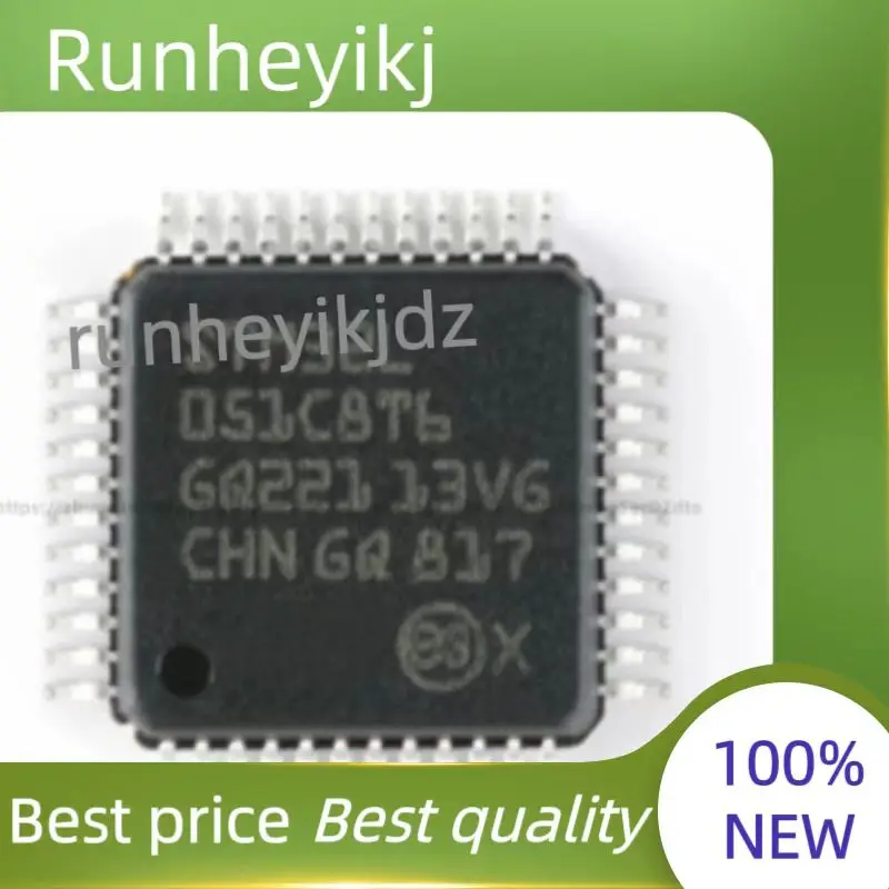 Novo e original no estoque, STM32L051C8T6, STM32L051C8, LQFP-48, 7x7, 5 PCes