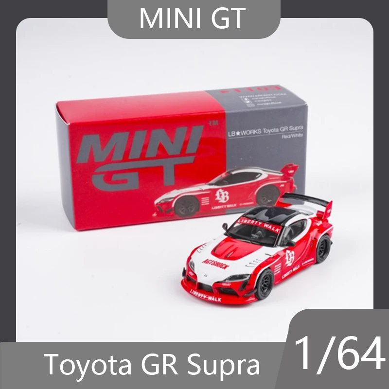 

MINI GT 1:64 # Модель автомобиля Toyota GR Supra 1103 из литого под давлением сплава, настольное украшение и подарок для коллекционеров