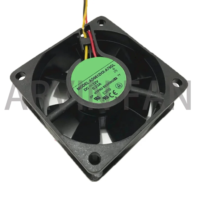 

Original AD0612HX-A76GL 60mm Fans DC 12V 0.23A 60x60x25MM 3 Wire Lead Server Inverter Pc Cpu Case Cooling Fan