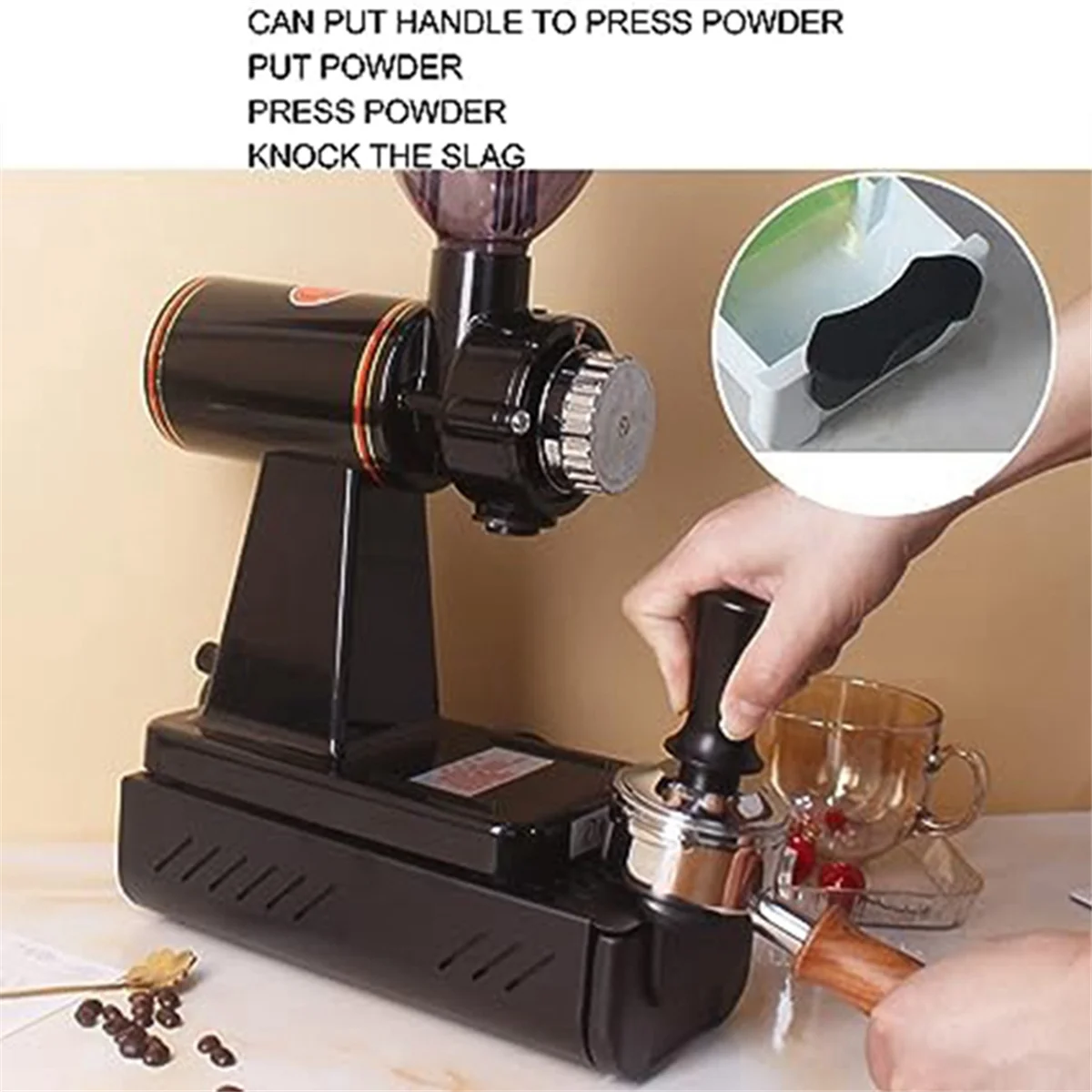 Drawer-Type Dregs Box Coffee Machine Storage Waste Powder Dregs Box Thickened Dregs Box for Bar Counter(Gray)