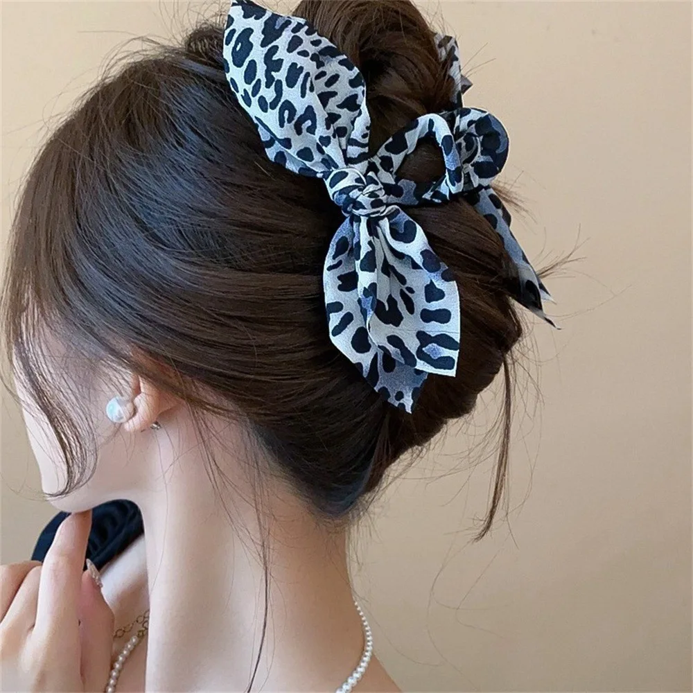 Retro Haarspange in Kaffeefarbe mit Cashew-Blumenmuster für Damen, trendige große Schleifen-Haarspange, Haarklammer für den Hinterkopf, Shark-Clip, Haar-Accessoires – Detail 22