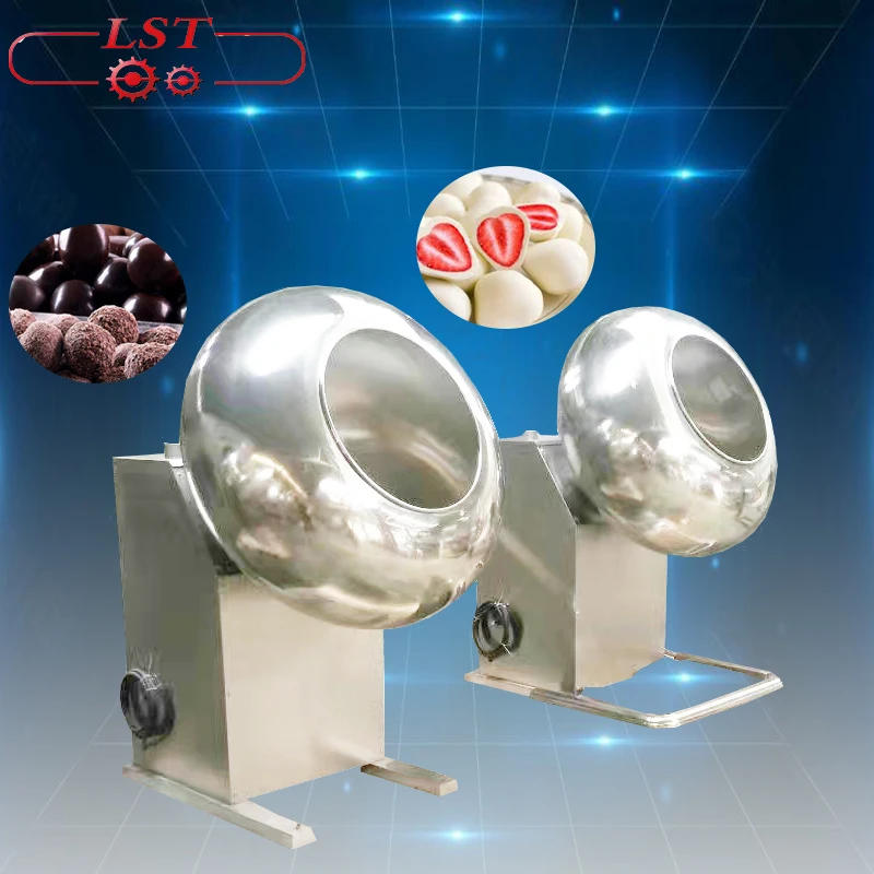 Hot sale stainless steel high quality small granular foods chocolate coating pan machines