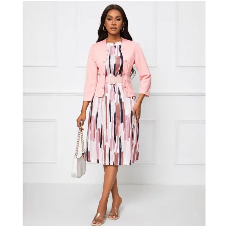New Yamayam Printed Two-piece Clothes Dresses For Women Clothes Party Boho Lace
