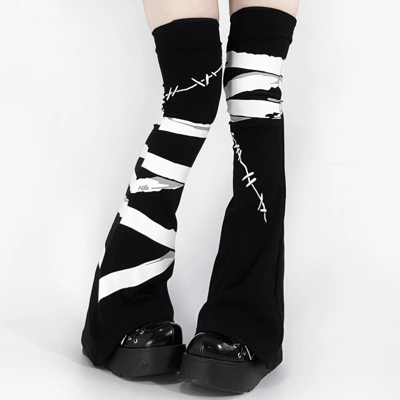 Lolita Socks Cute Flared Long Warmers Foot Cover White Black Arm Warmer Legging Kawai Jk Autumn Calf Gaiters Sweet Leg Warmer