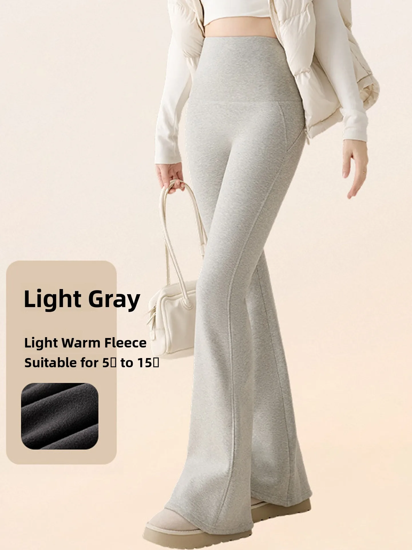 

Women's Fce Lined Thiened Yoga Pants High Waist Long Trousers Warm Base Layer Micro Flared ark Fin Leggings Autumn Winter