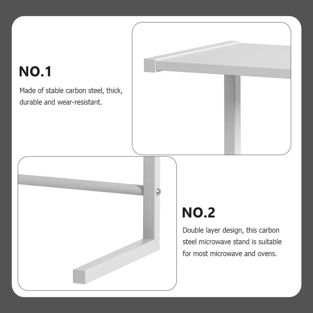

Прочная металлическая подставка для микроволновки, премиум-класса, для настольной установки, для небольших бытовых приборов, компактный кухонный органайзер-полка